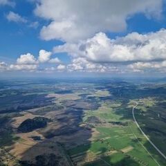 Flugwegposition um 14:40:29: Aufgenommen in der Nähe von Garmisch-Partenkirchen, Deutschland in 1523 Meter